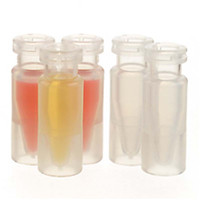 plastic sample vials