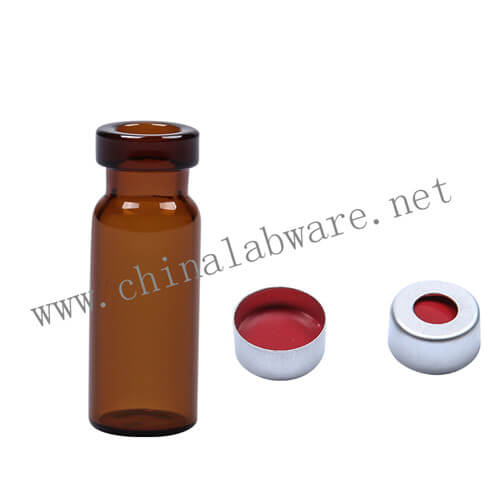 2ml amber crimp glass vials